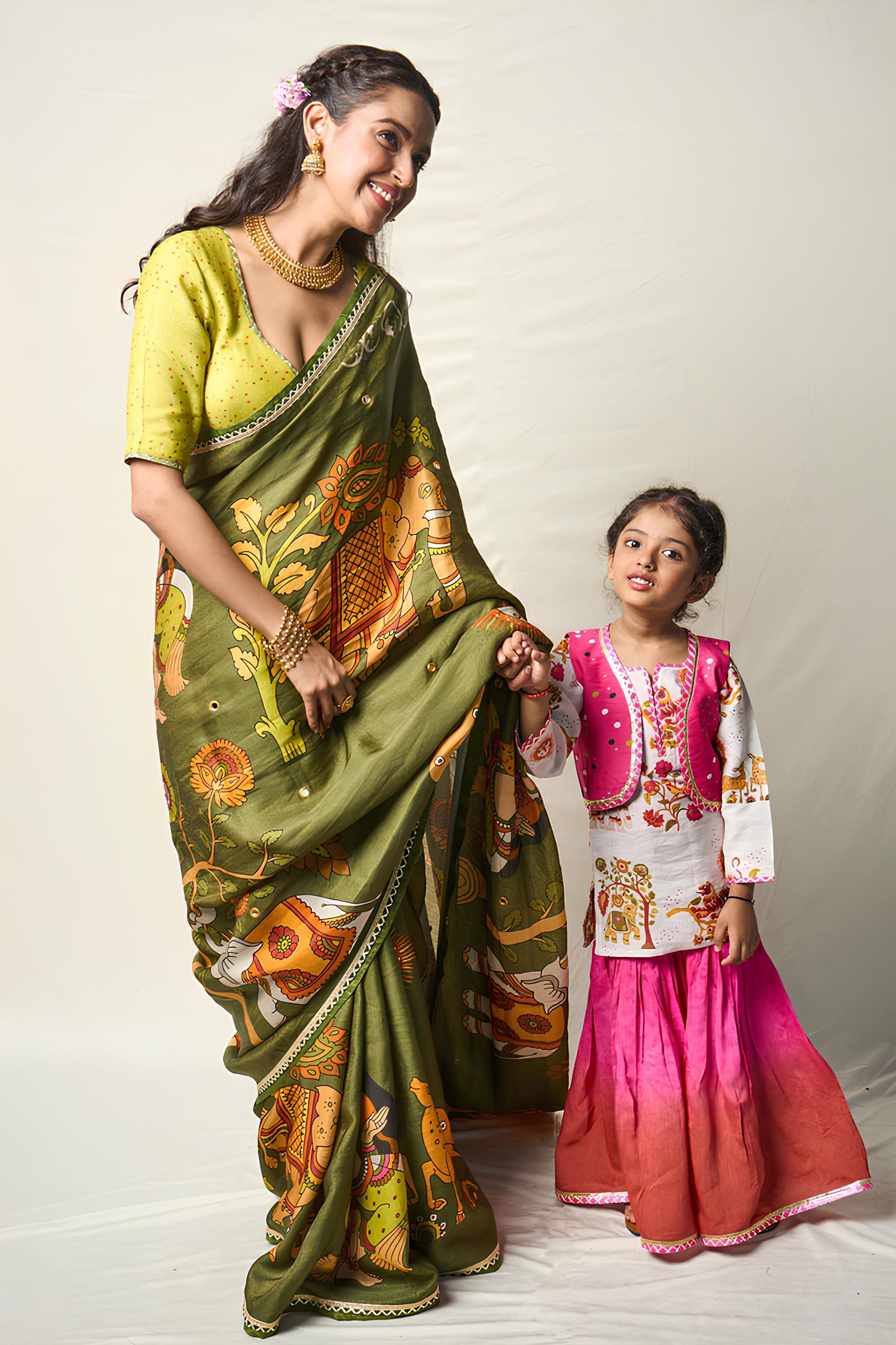 VAN KATHA PINK SHARARA SET (set of 3)