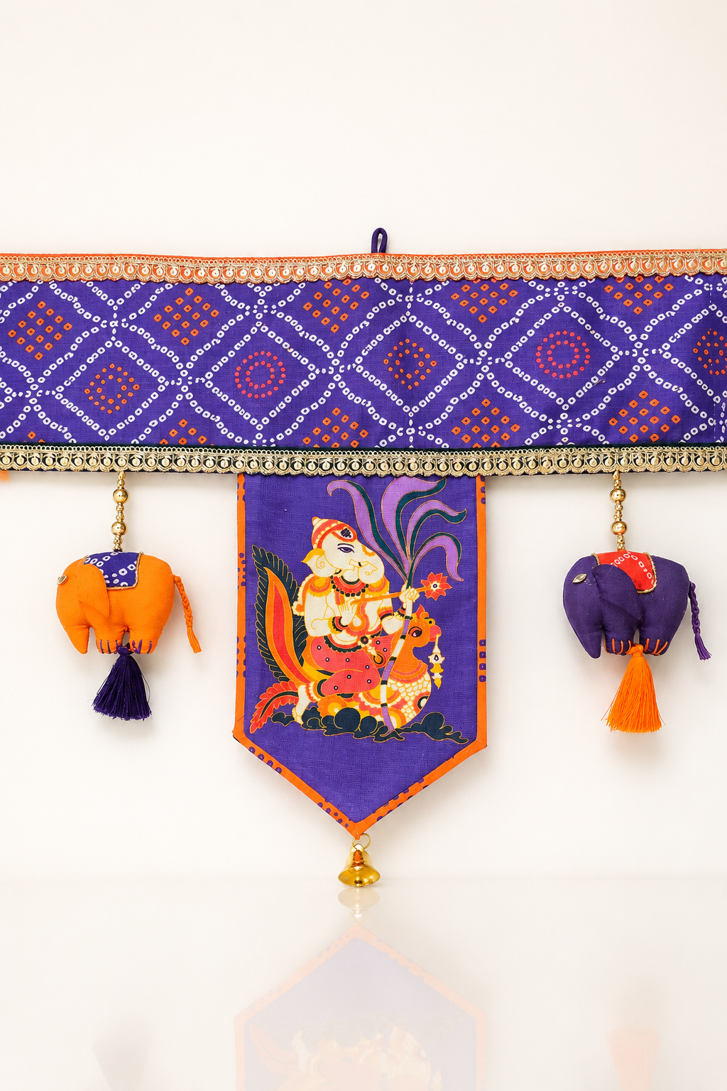 GANESH PURPLE BANDHANI TORAN