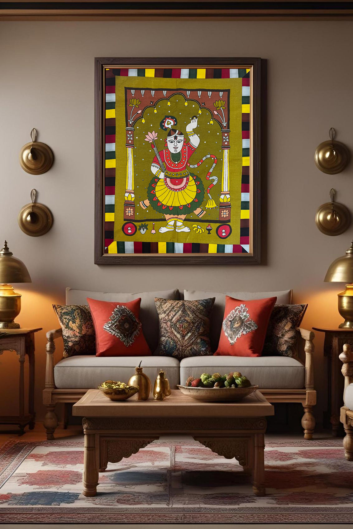 Shrinathji Fabric wall art