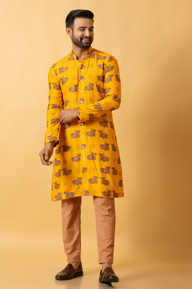 GAUHU KURTA + PANT SET