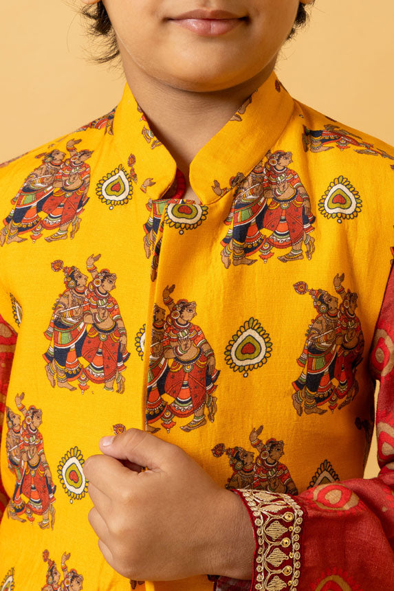 PANKH SET OF 3 ( kurta + churidar + jacket )