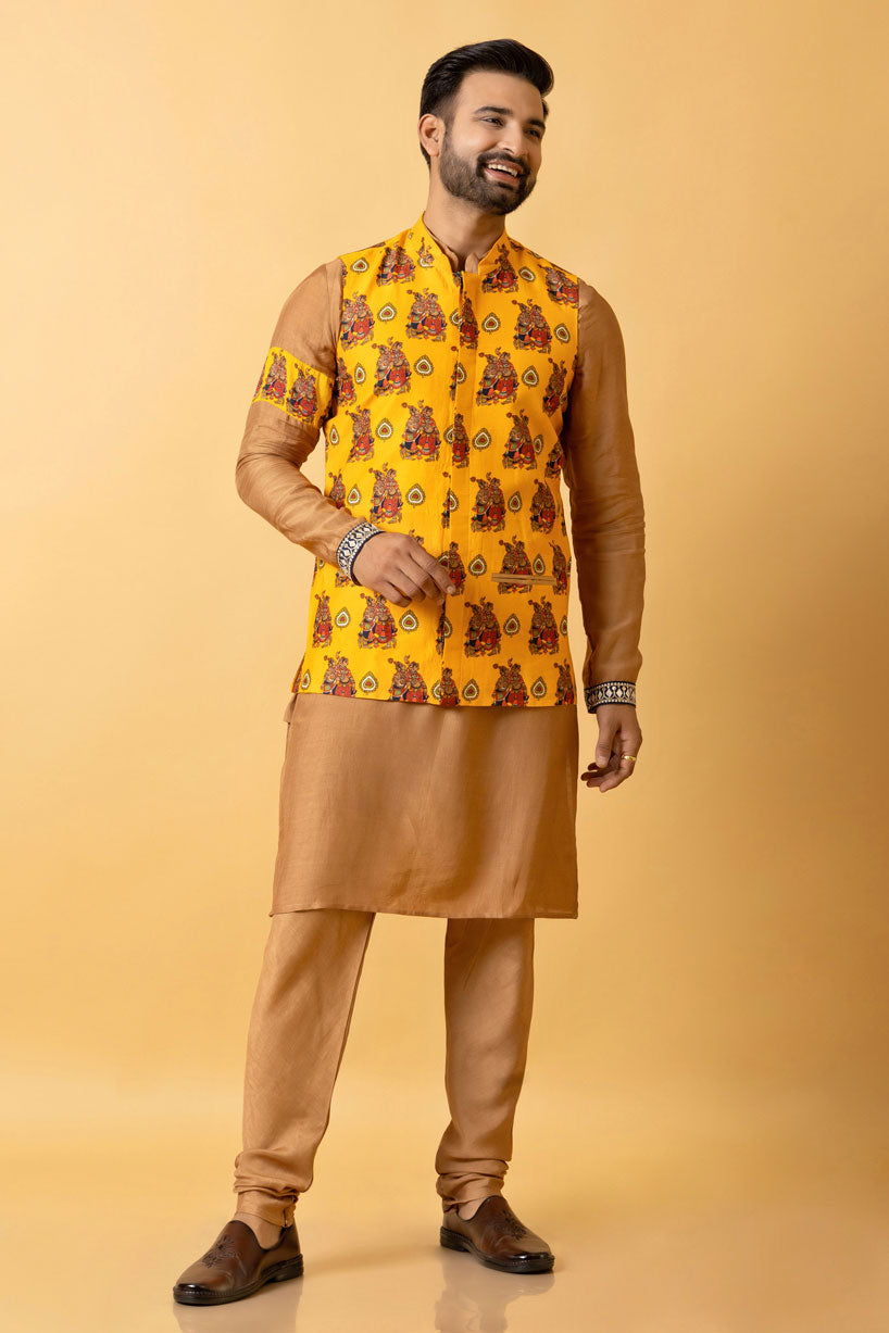 RAS LILA KRISHNA-RADHA SET OF 3 ( kurta + churidar + jacket )