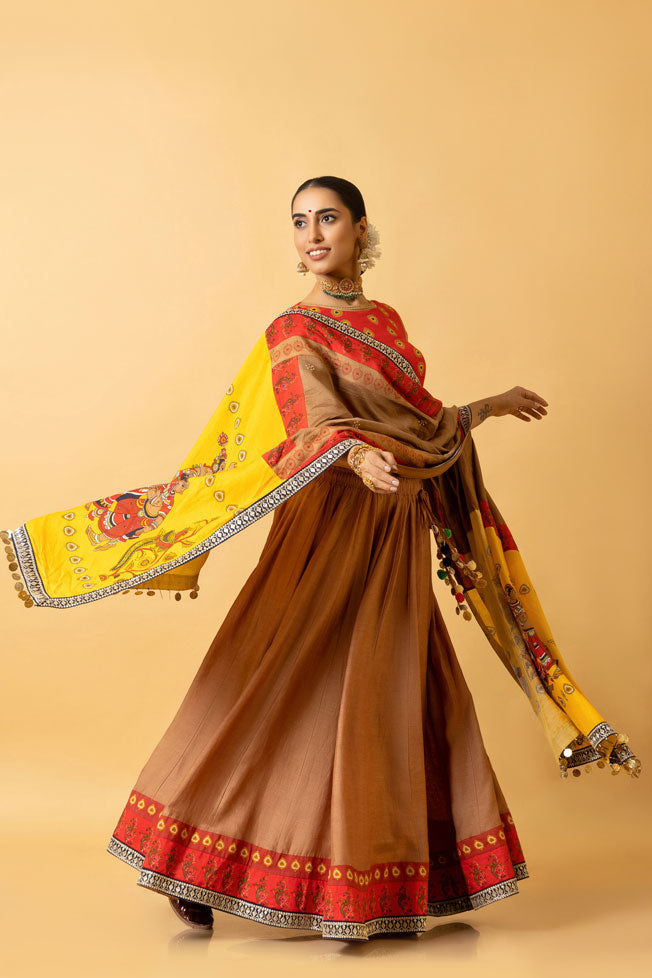 RAS LILA KRISHNA-RADHA LEHENGA ( SET OF 3)