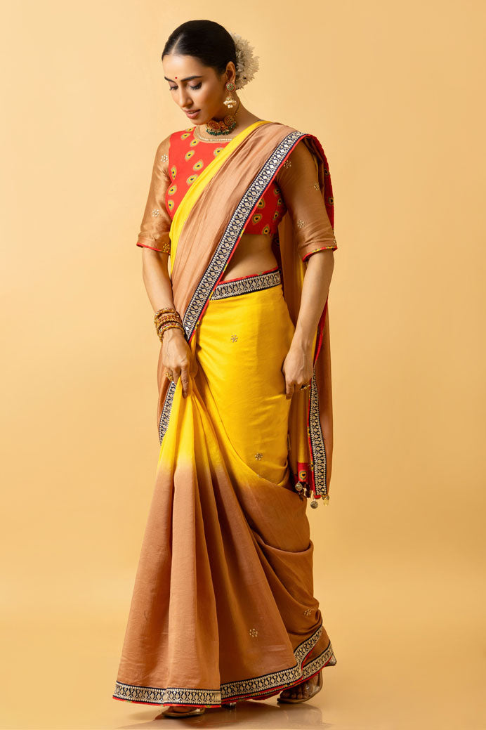 HALDI SHADED SAREE
