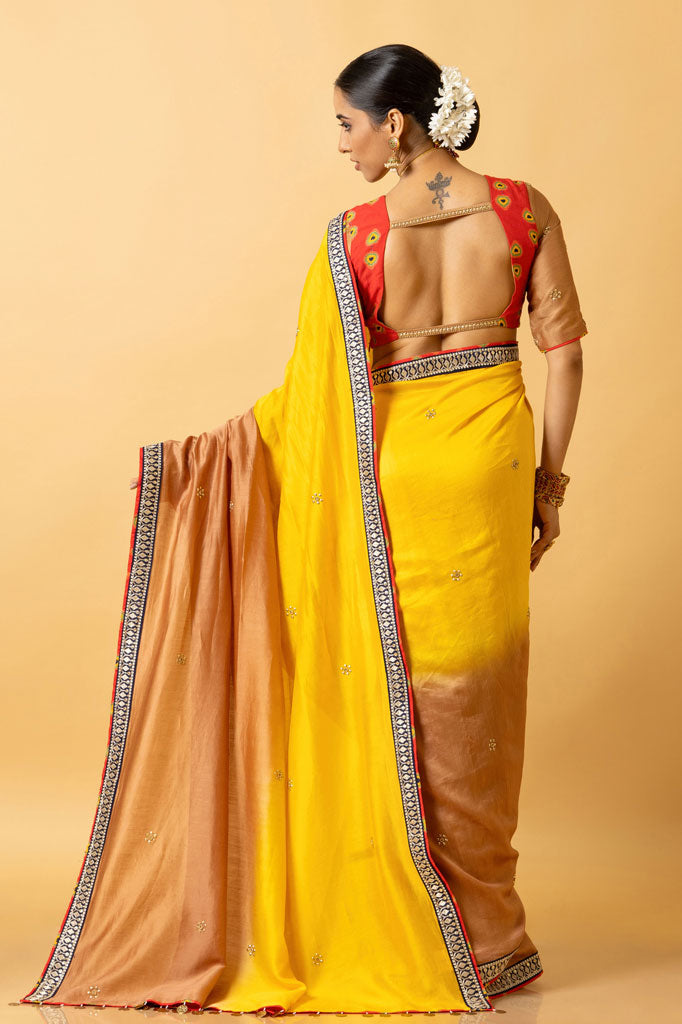 HALDI SHADED SAREE