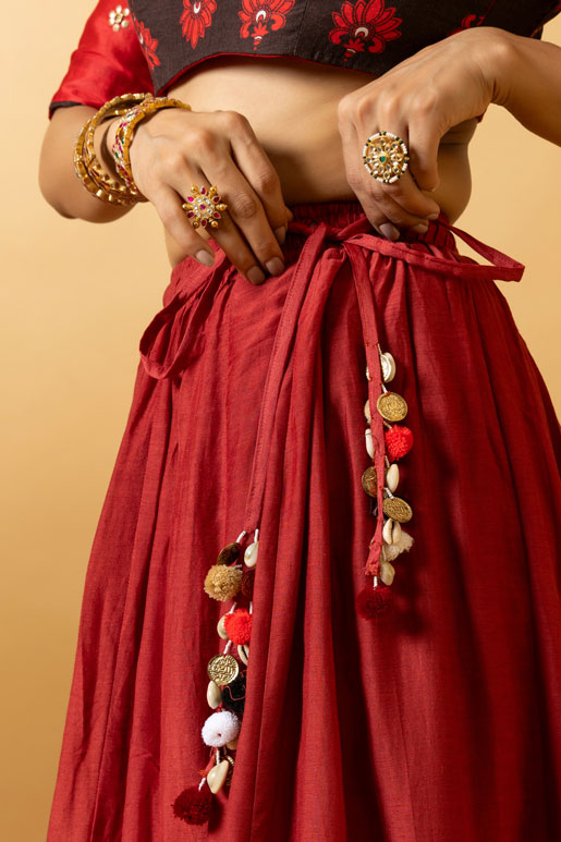 NATYA GANAPATI LEHENGA ( SET OF 3)