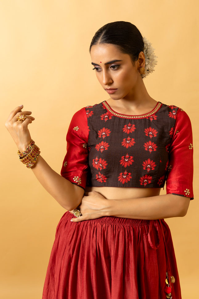 NATYA GANAPATI LEHENGA ( SET OF 3)