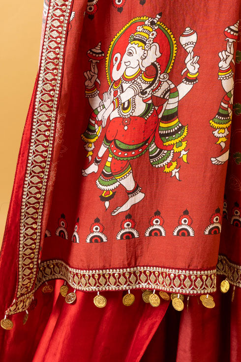 NATYA GANAPATI LEHENGA ( SET OF 3)