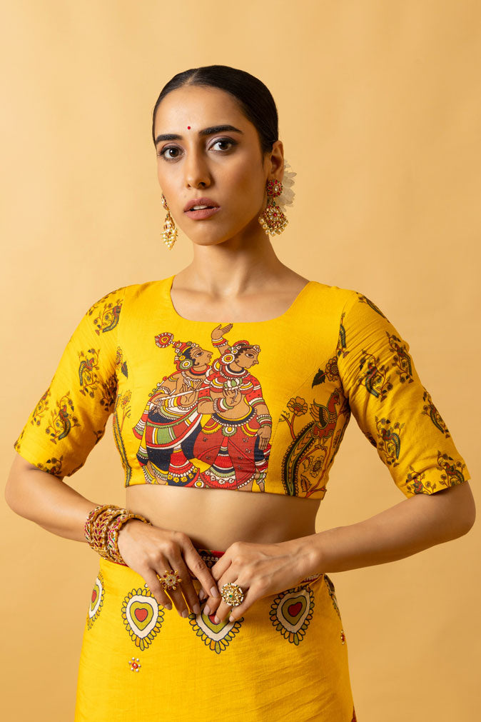 RAS LILA RADHA-KRISHNA SAREE