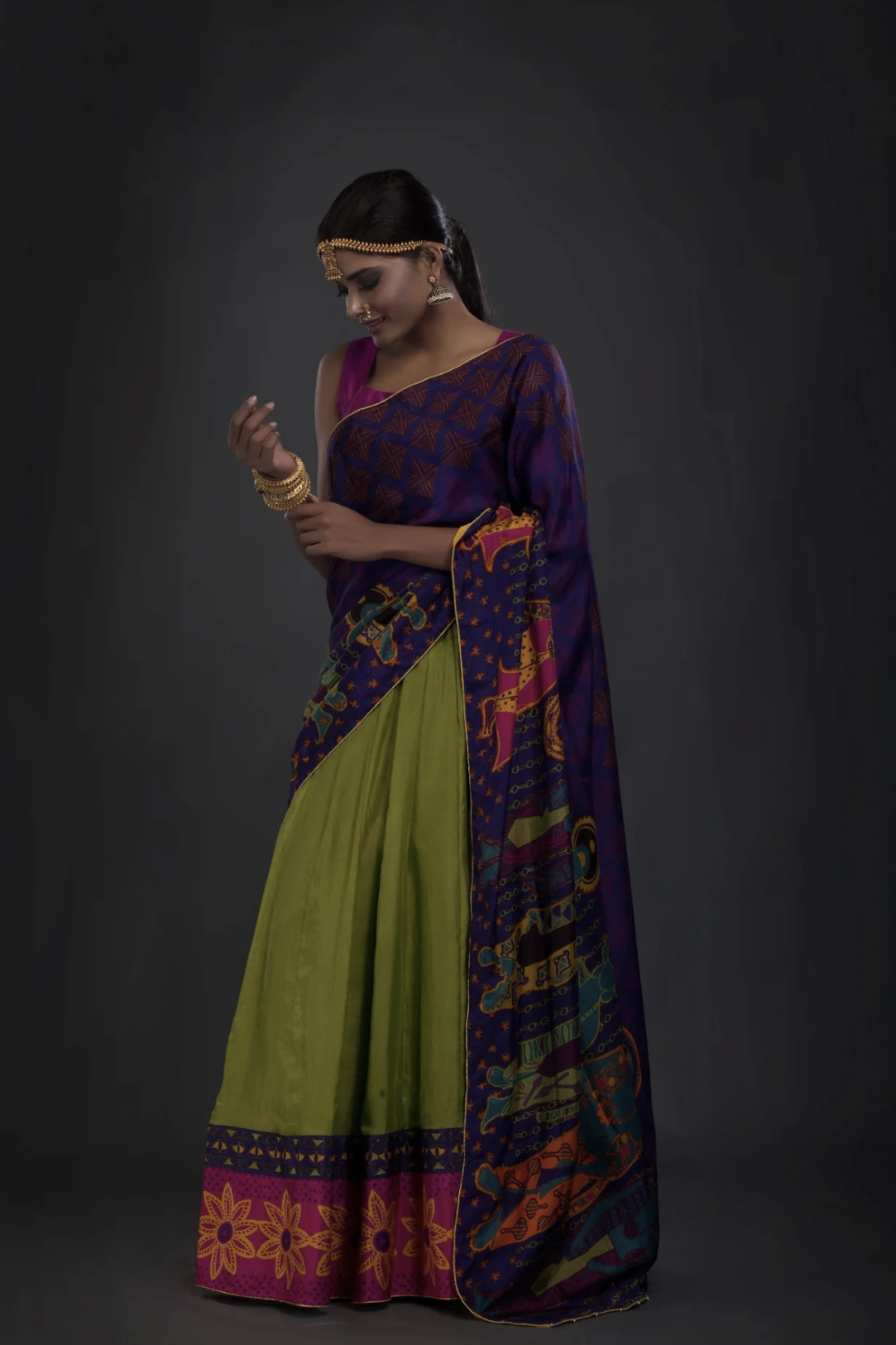 Vivaha lehenga (Set of 3)