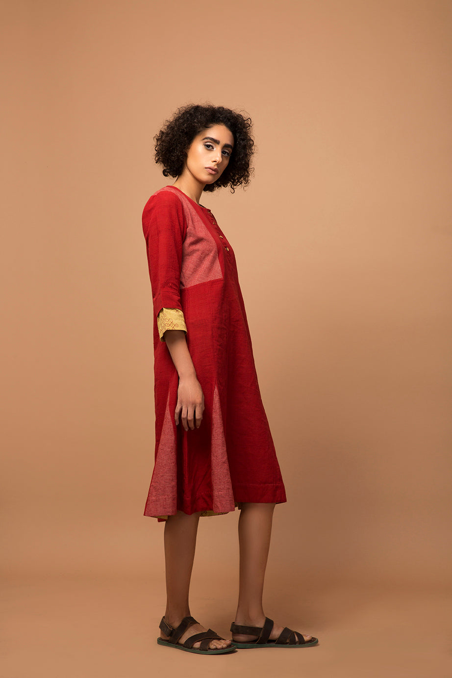 Maroon stripe kurta/dress