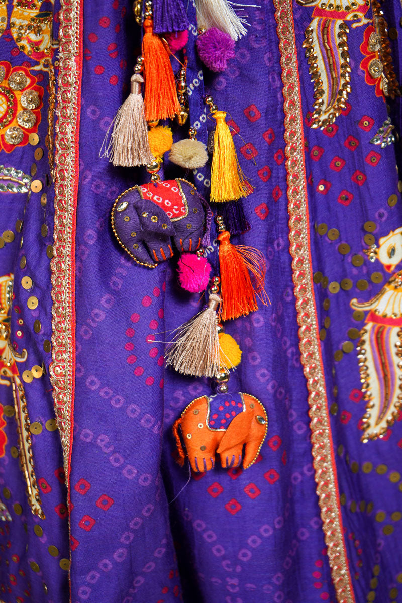 Anugraha purple lehenga set (SET OF 3)
