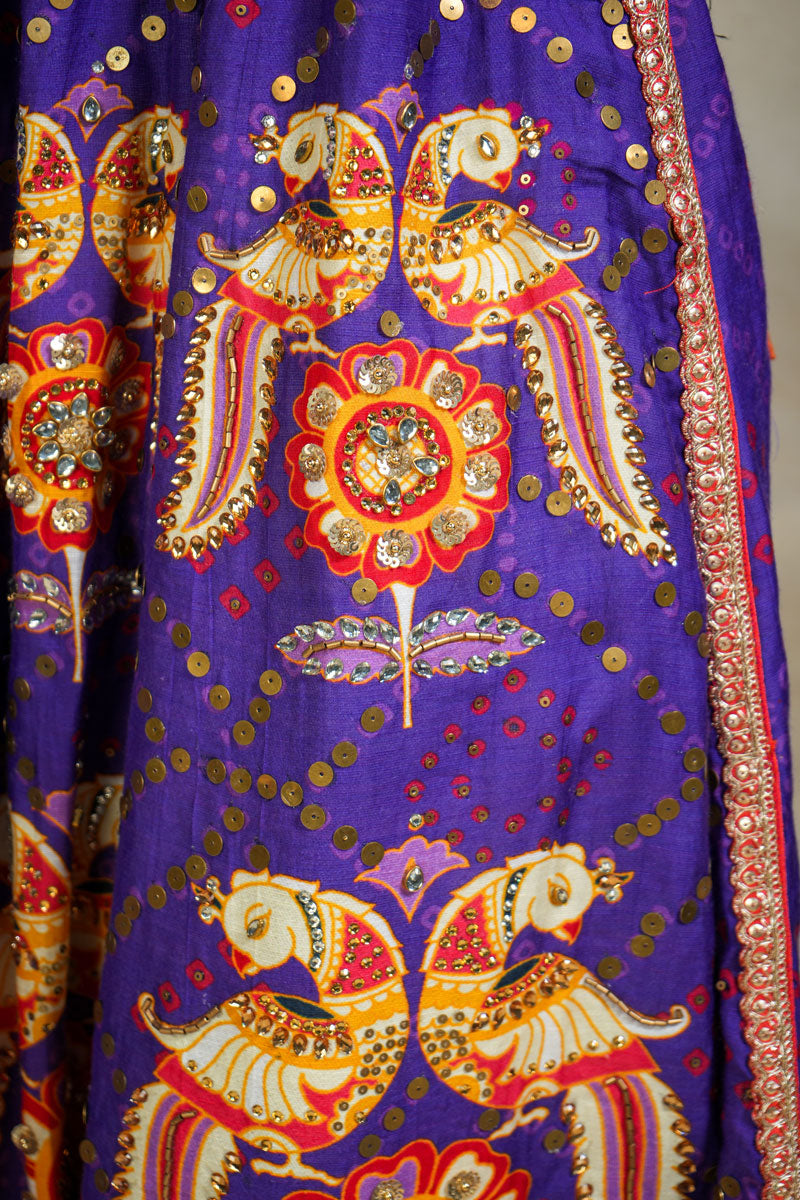 Anugraha purple lehenga set (SET OF 3)