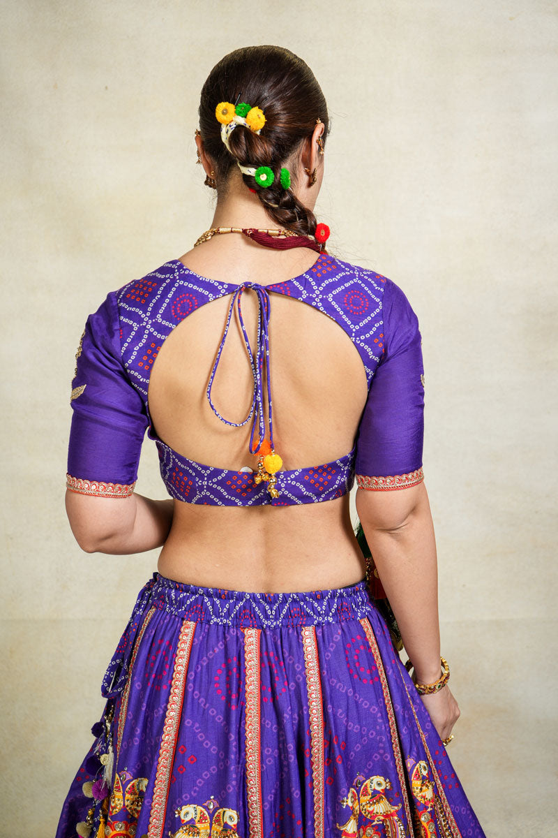 Anugraha purple lehenga set (SET OF 3)