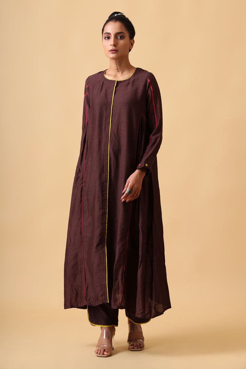 BHOOMI CHESTNUT KURTA PANT SET