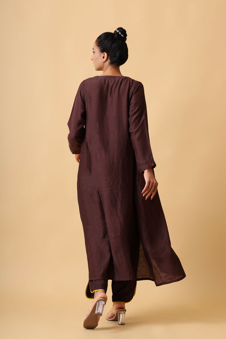 BHOOMI CHESTNUT KURTA PANT SET