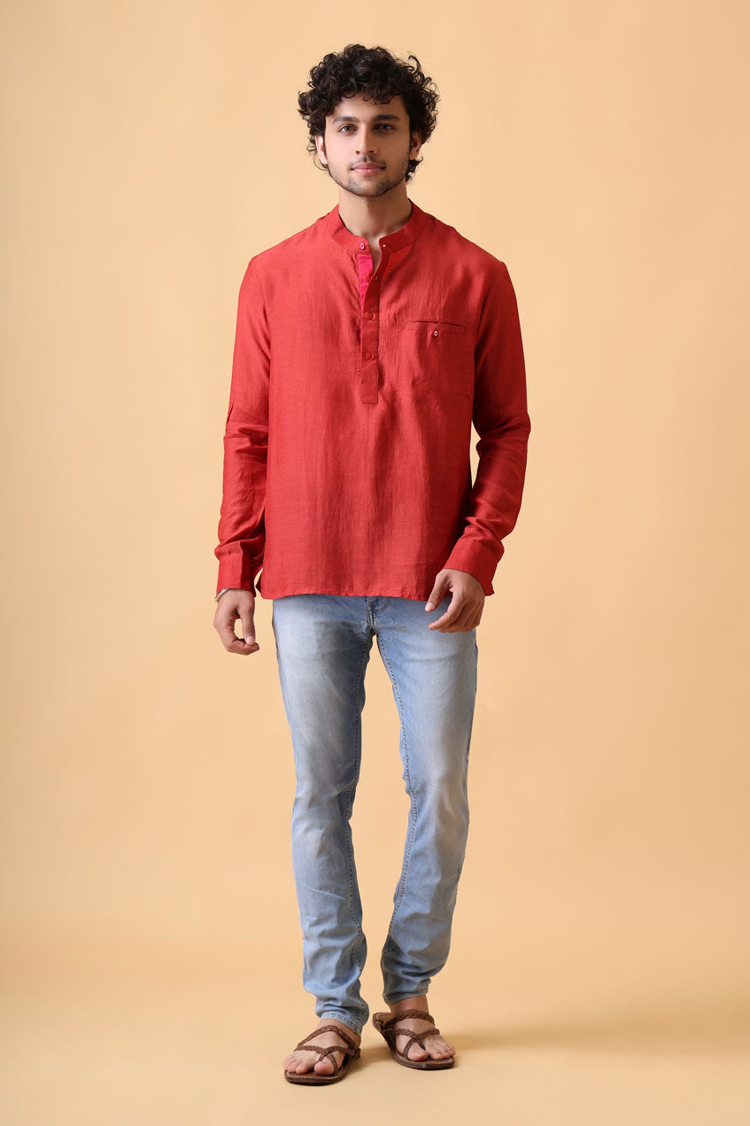 DHARTI TERRACOTTA SHIRT/KURTA