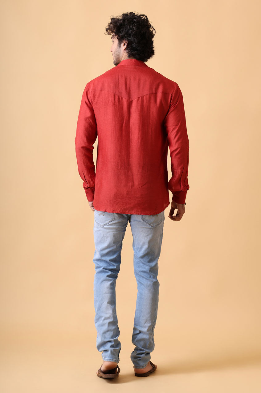 DHARTI TERRACOTTA SHIRT/KURTA