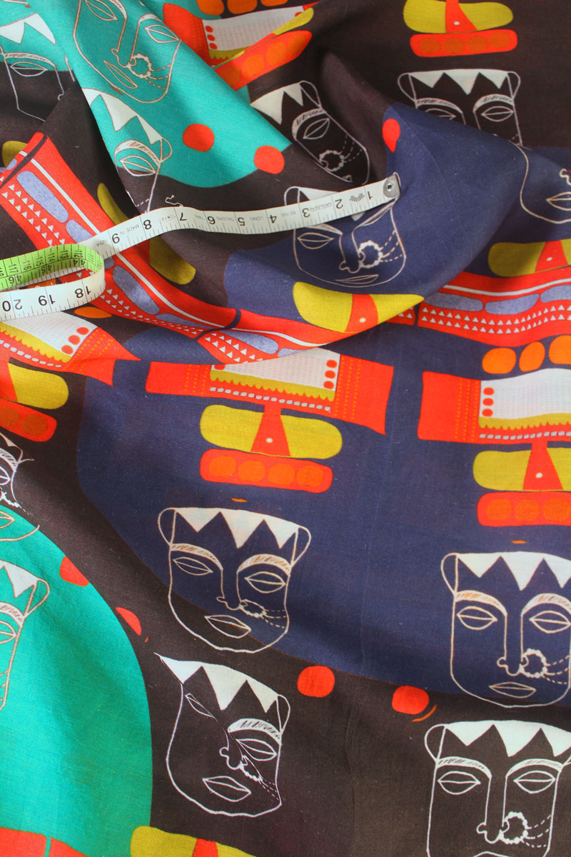 Totem Mask Fabric