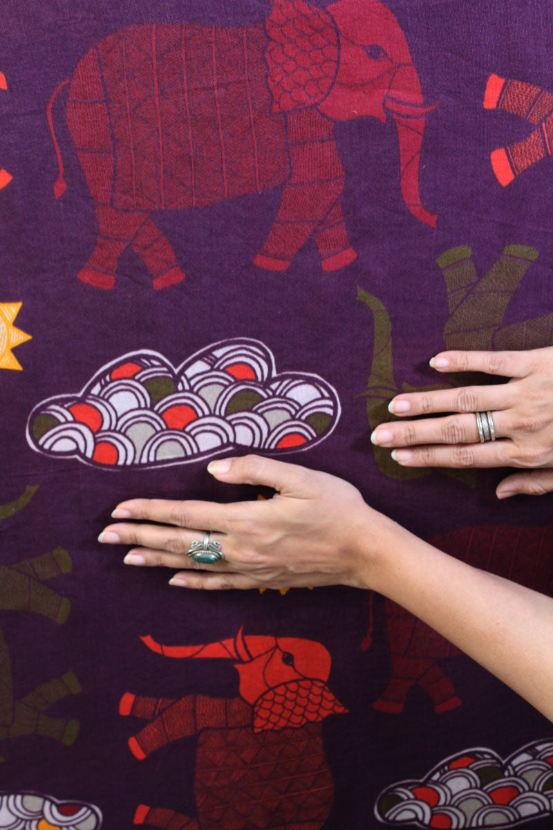 Topsy Turvy Elephant fabric