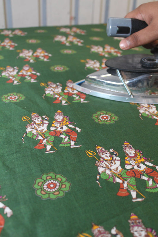Dancing Shiv-Parvati Fabric