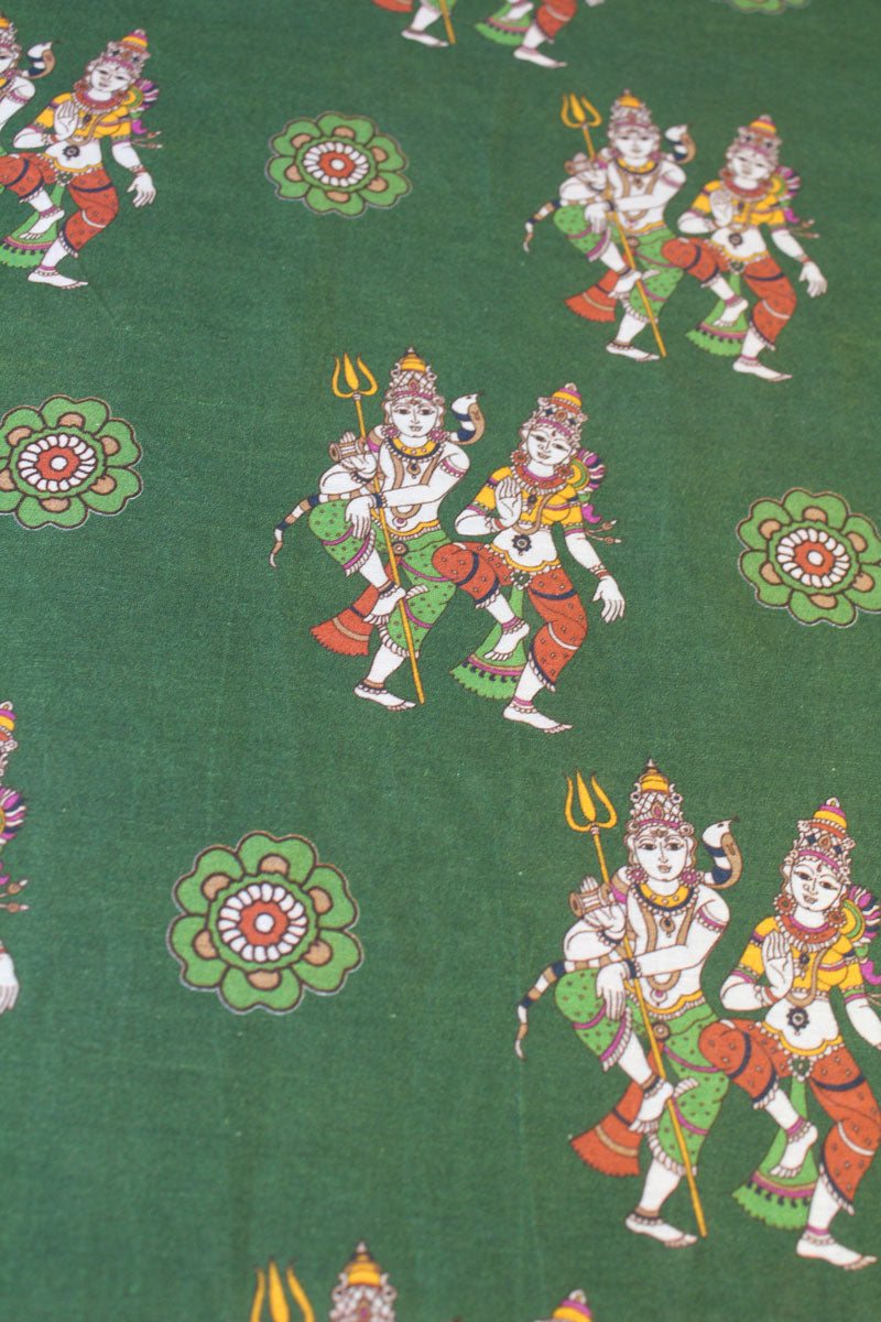 Dancing Shiv-Parvati Fabric