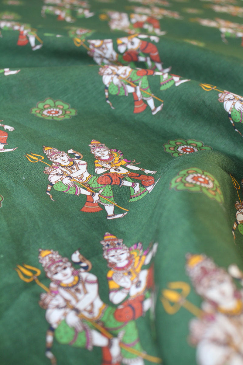 Dancing Shiv-Parvati Fabric