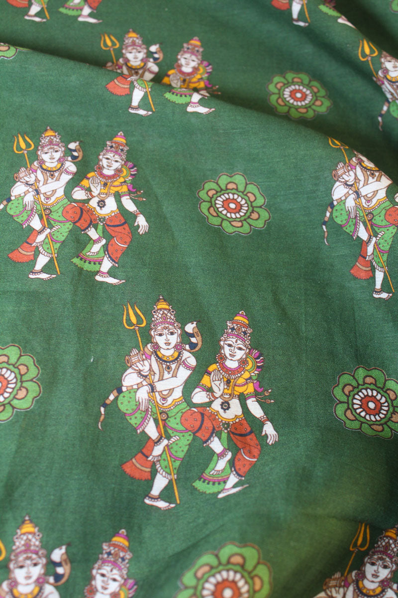 Dancing Shiv-Parvati Fabric