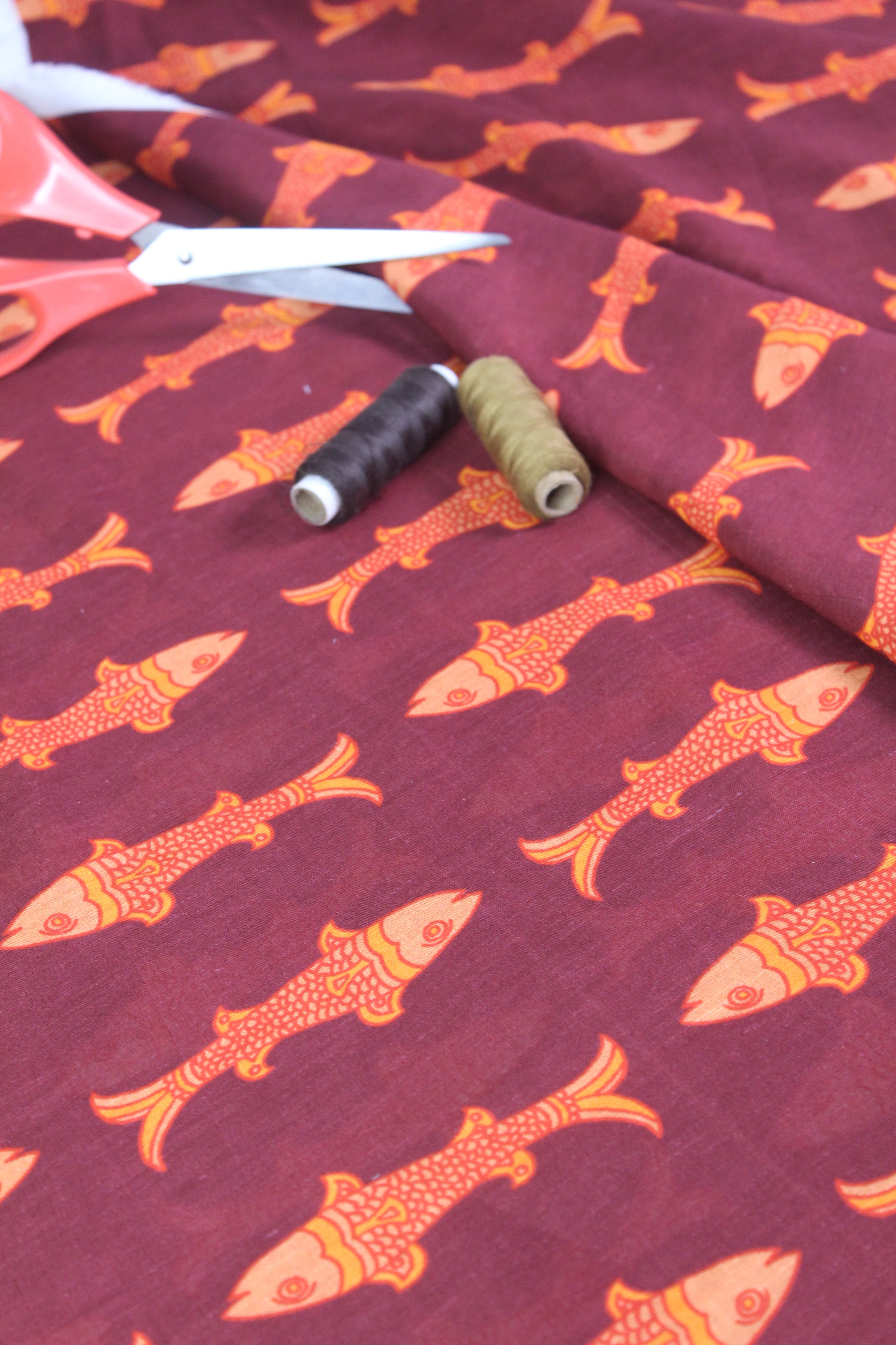 MATSYA MAROON FABRIC