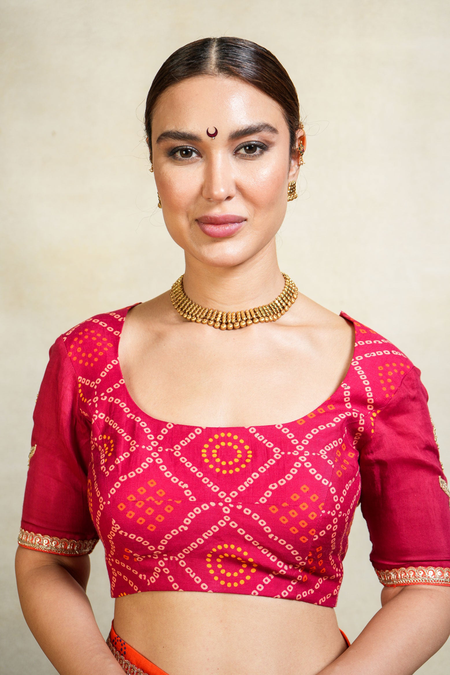 Anugraha magenta lehenga set (SET OF 3)