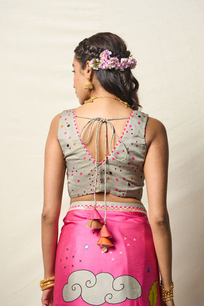 MANGALVANA PINK SAREE