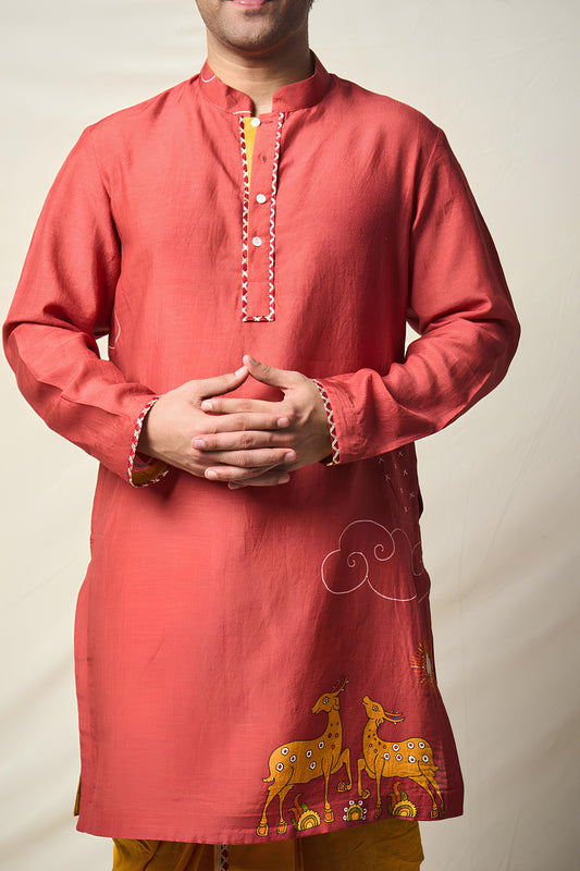 MRIGA GATI RUST KURTA