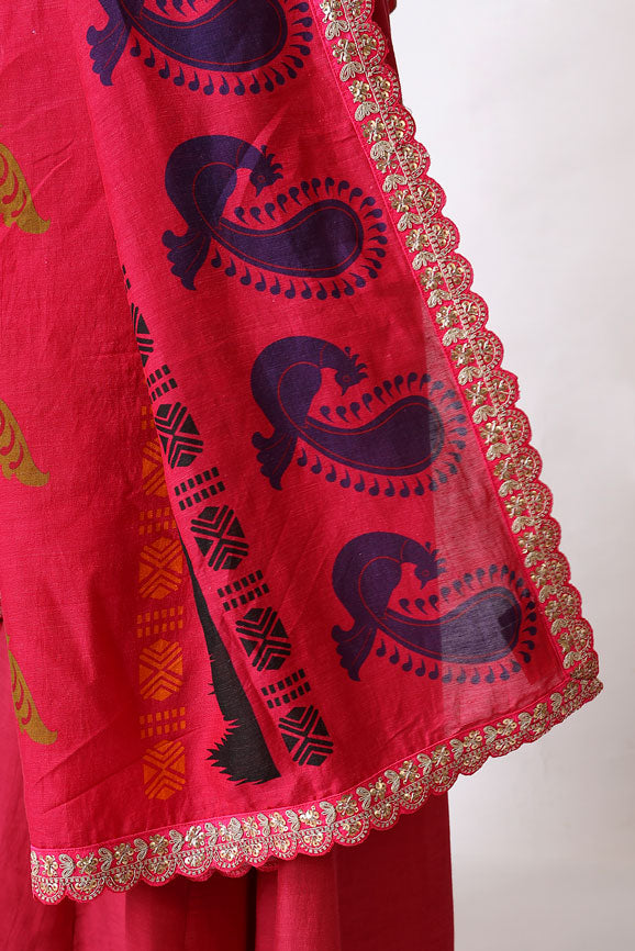 PRANAY PINK ANARKALI SET (set of 2)