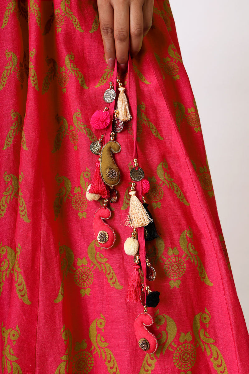 PRANAY PINK LEHENGA ( SET OF 3)