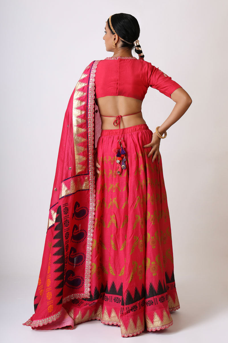 PRANAY PINK SKIRT