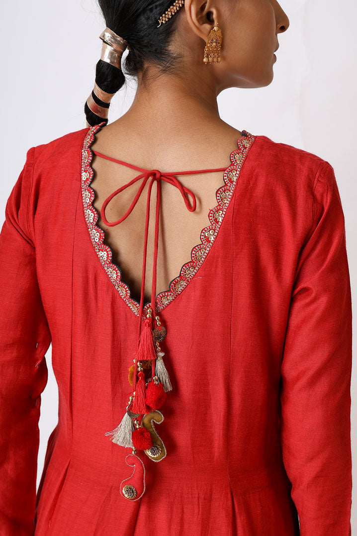 PREM RED ANARKALI SET (set of 2)