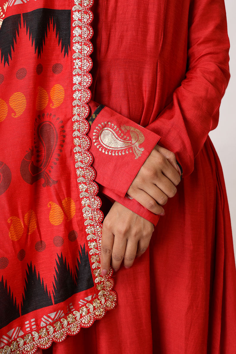 PREM RED ANARKALI SET (set of 2)