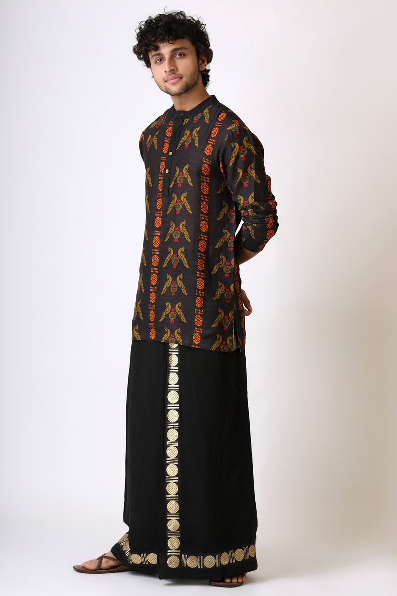 SANGHARSH BLACK KURTA