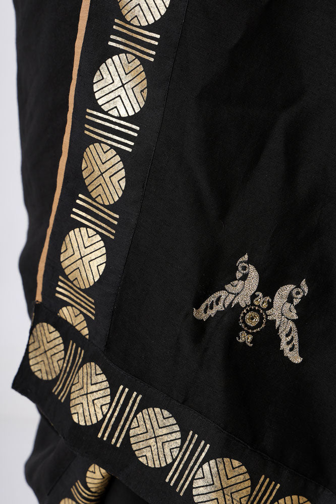 SANGHARSH MAYIL EMBROIDERED SAREE