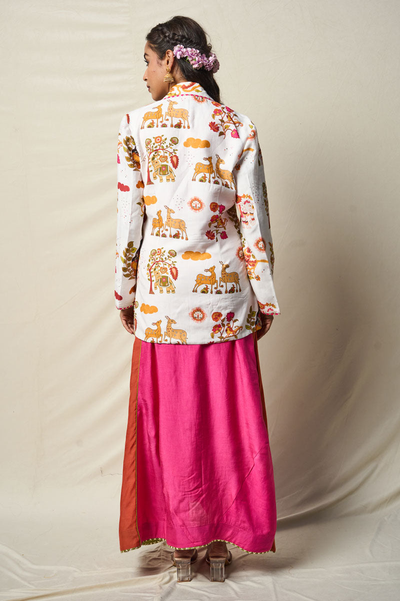 SUKH VANA WHITE JACKET + DRESS (SET OF 2)