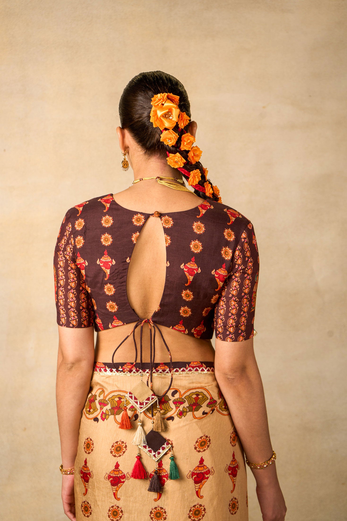 Sita Vanam cream Saree