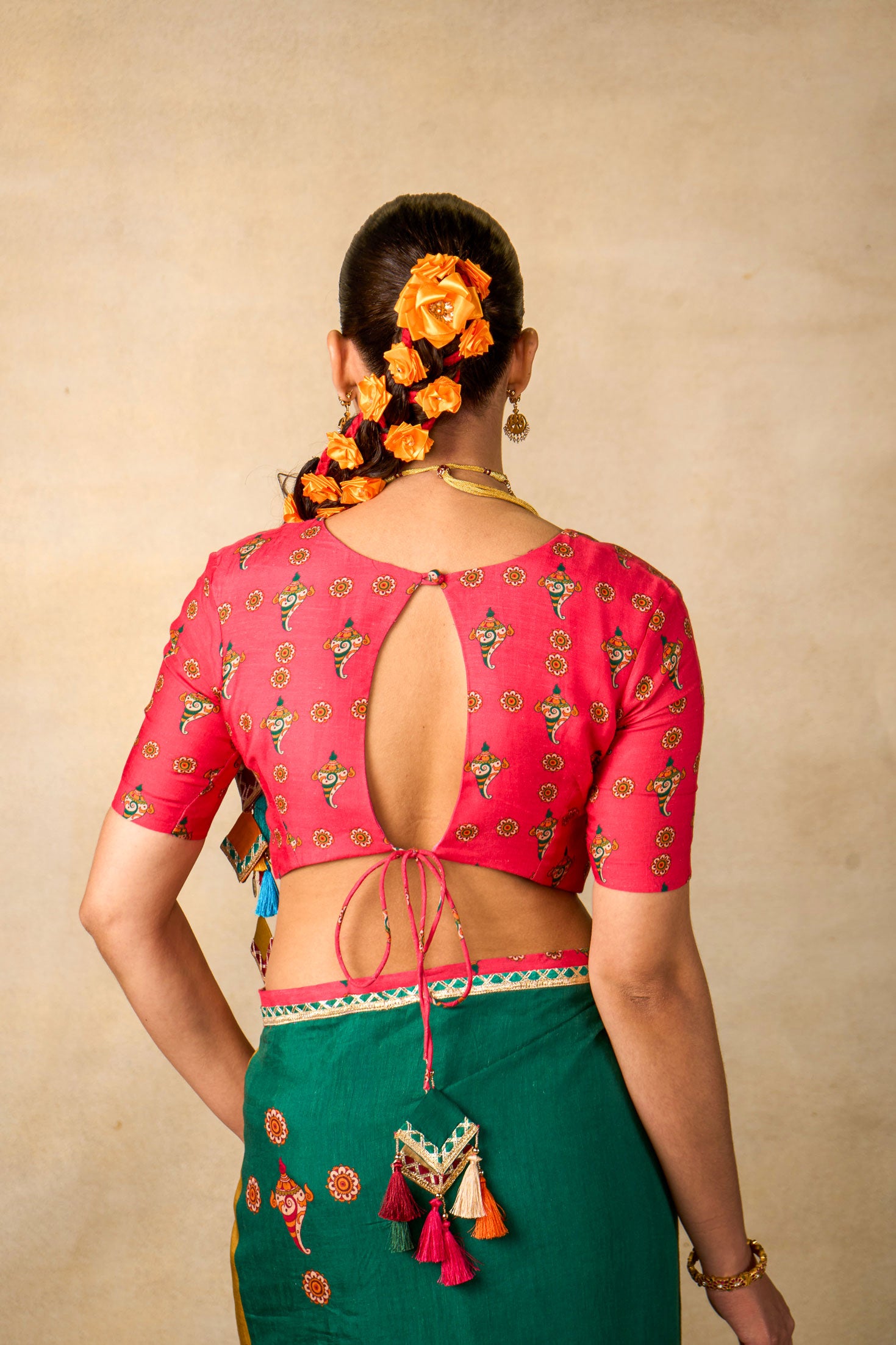 Sita Vanam teal Saree