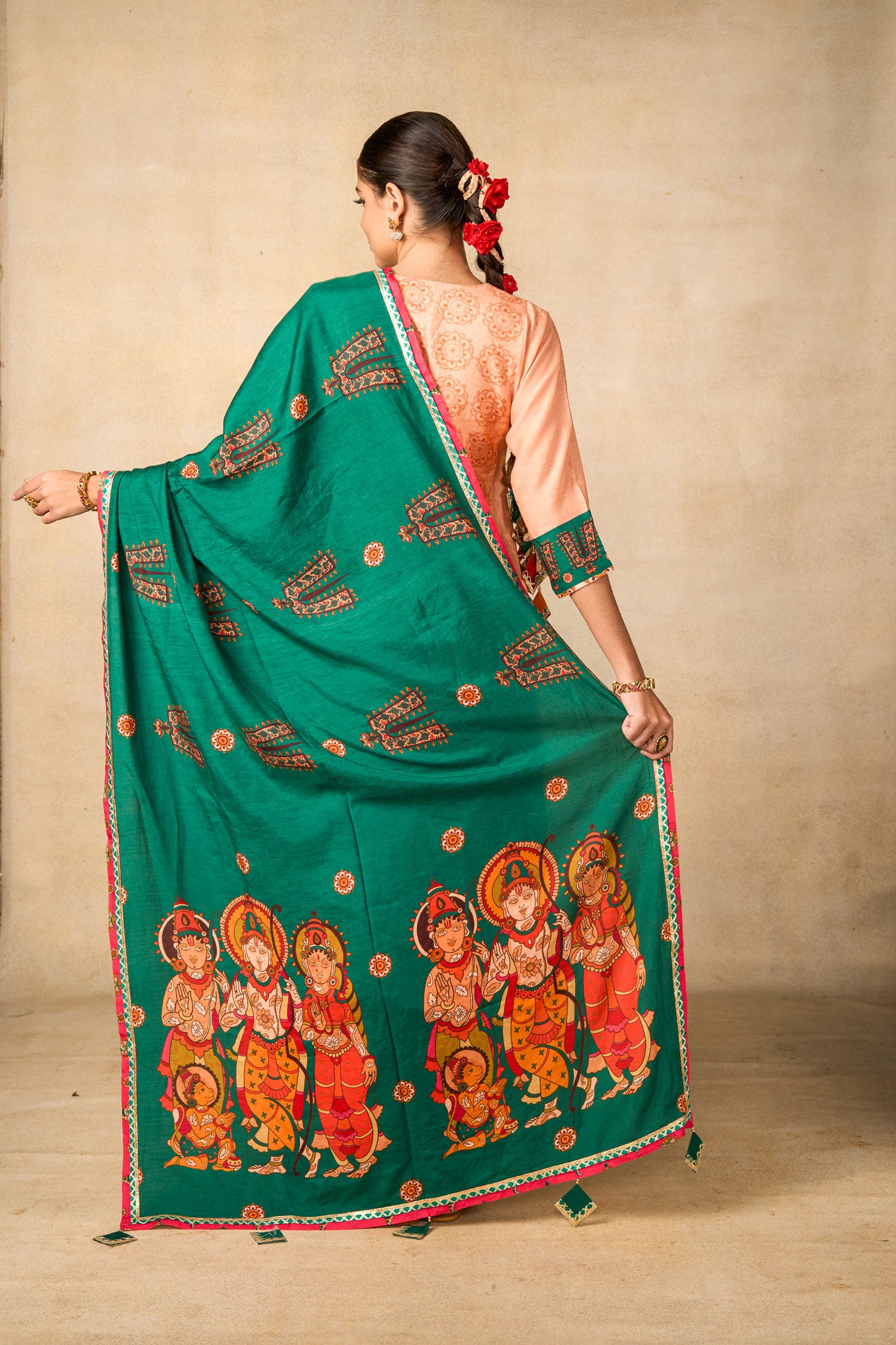 Sita Ram Anant emerald dupatta