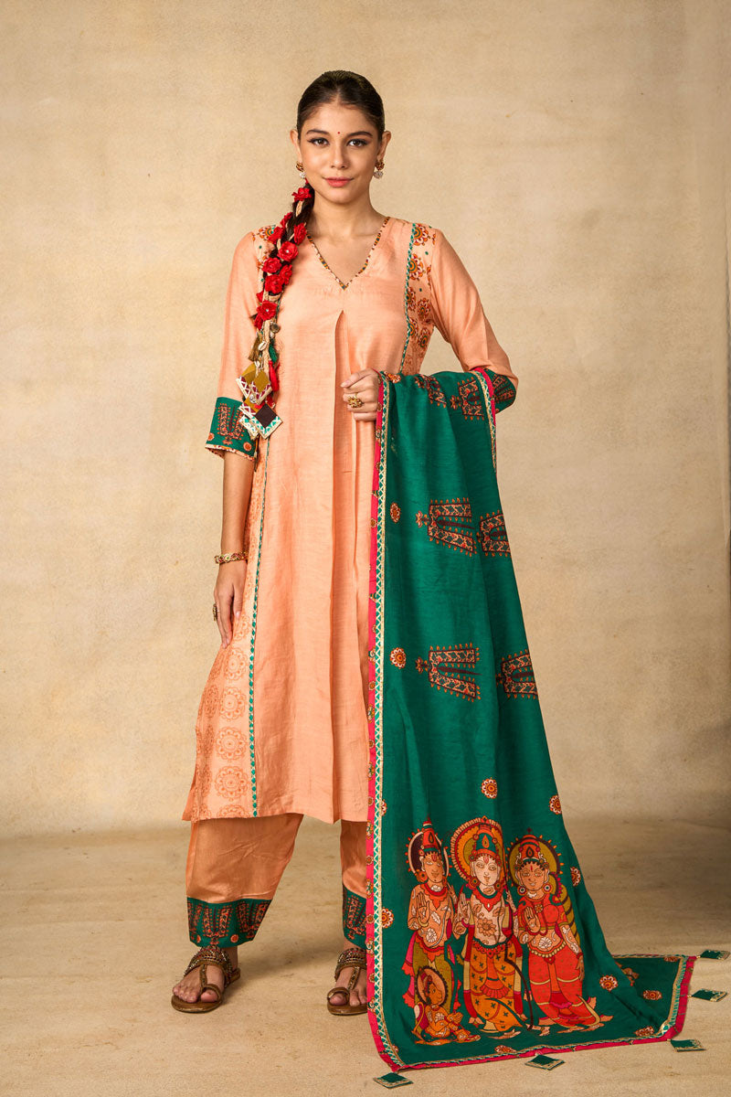 Sita Ram Anant emerald dupatta