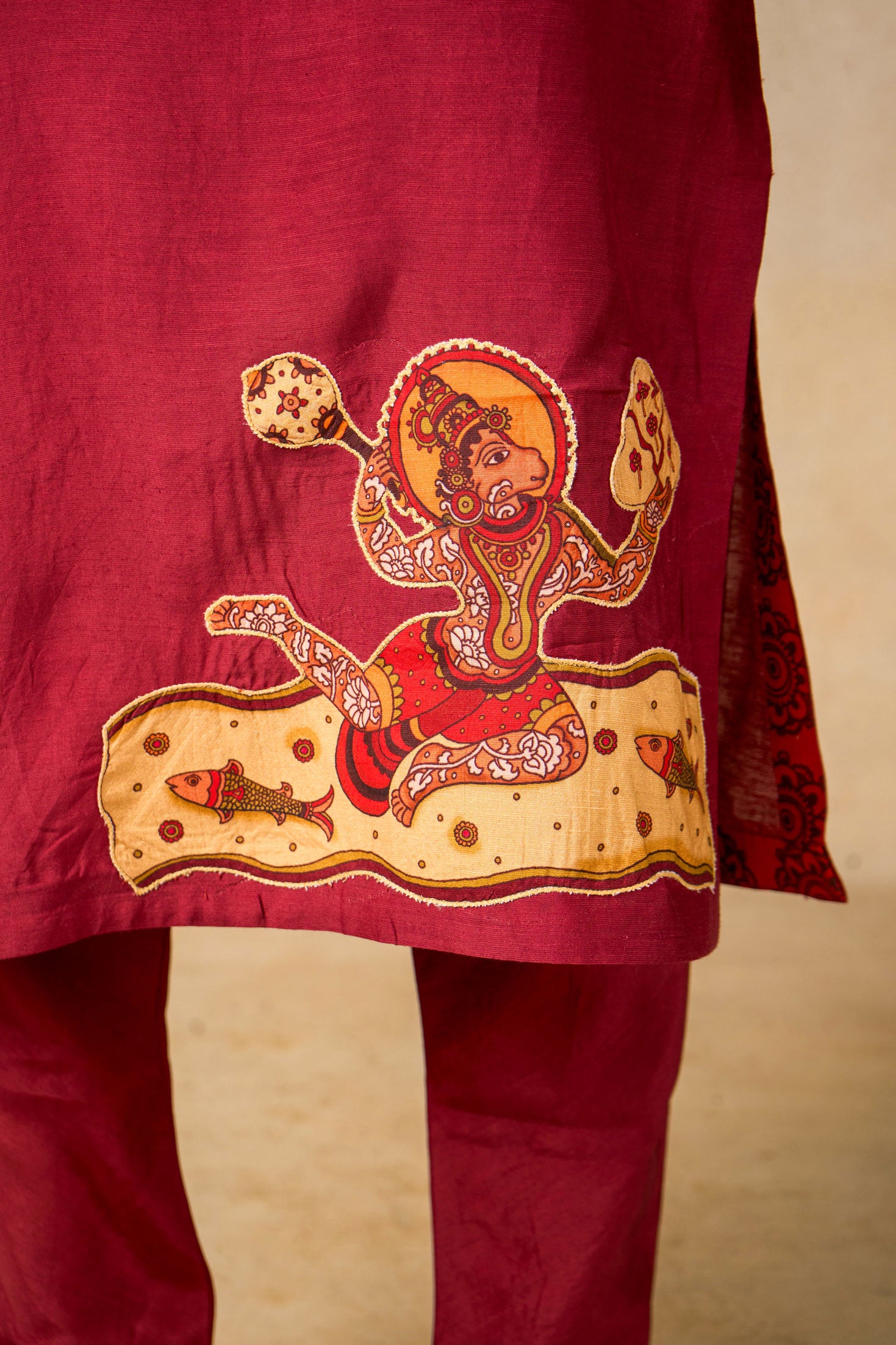 Hanumat Shakti set of 3 (kurta + churidar+ jacket)