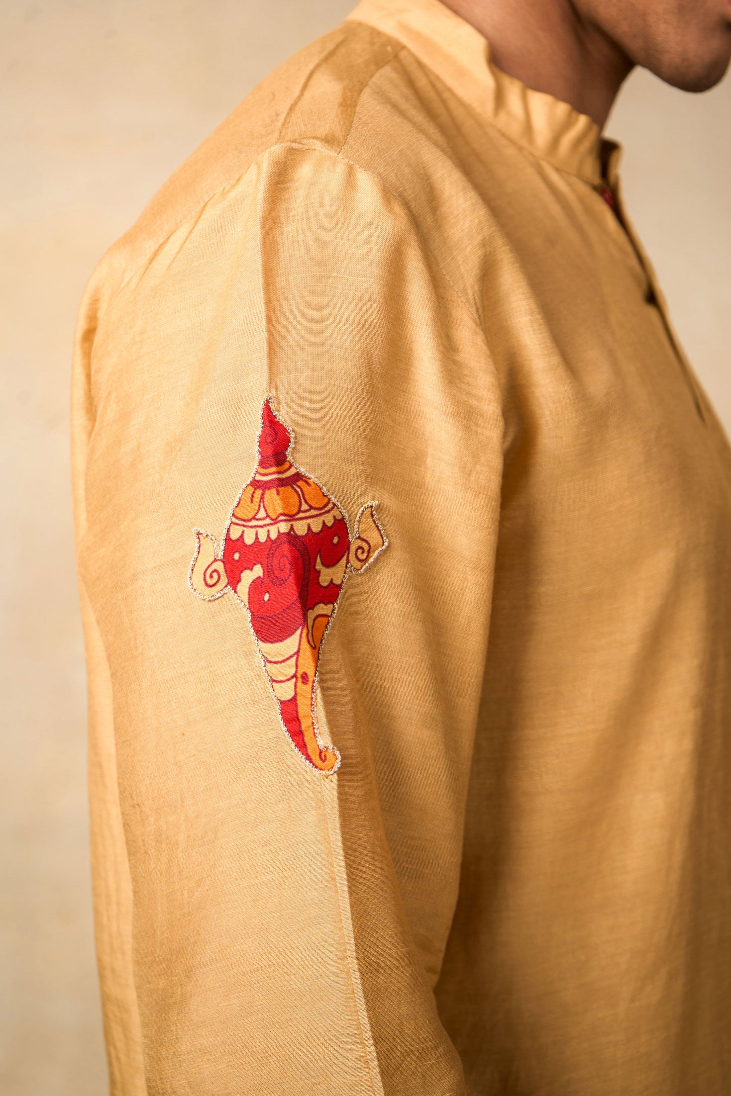 Shankha naad set of 3 (kurta + churidar+jacket )