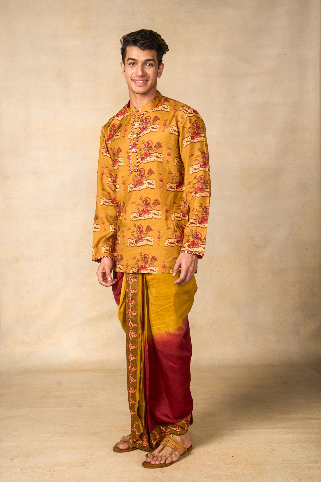 Shankha shaded dhoti