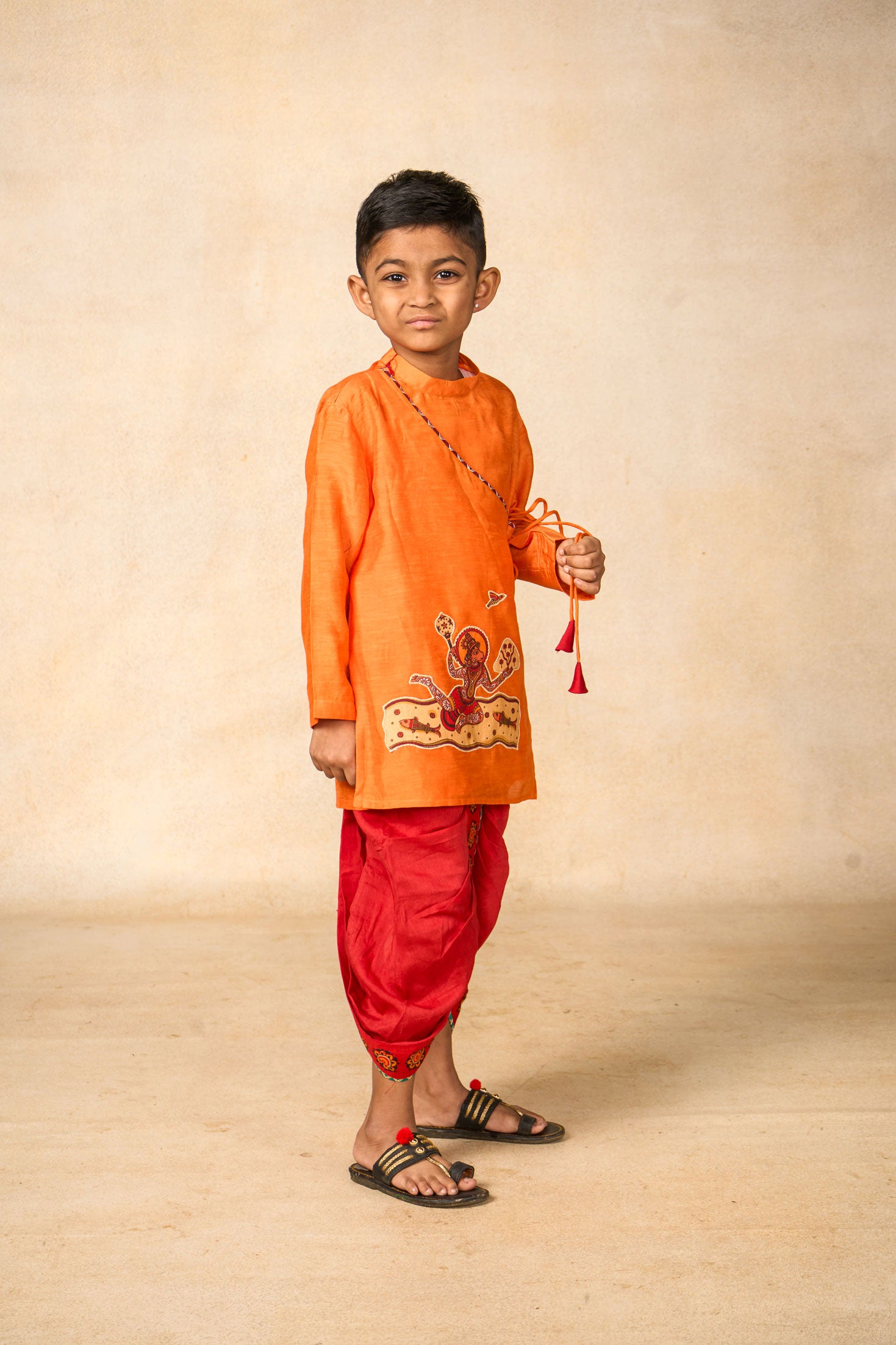 Hanu mango kurta + dhoti set ( set of 2)