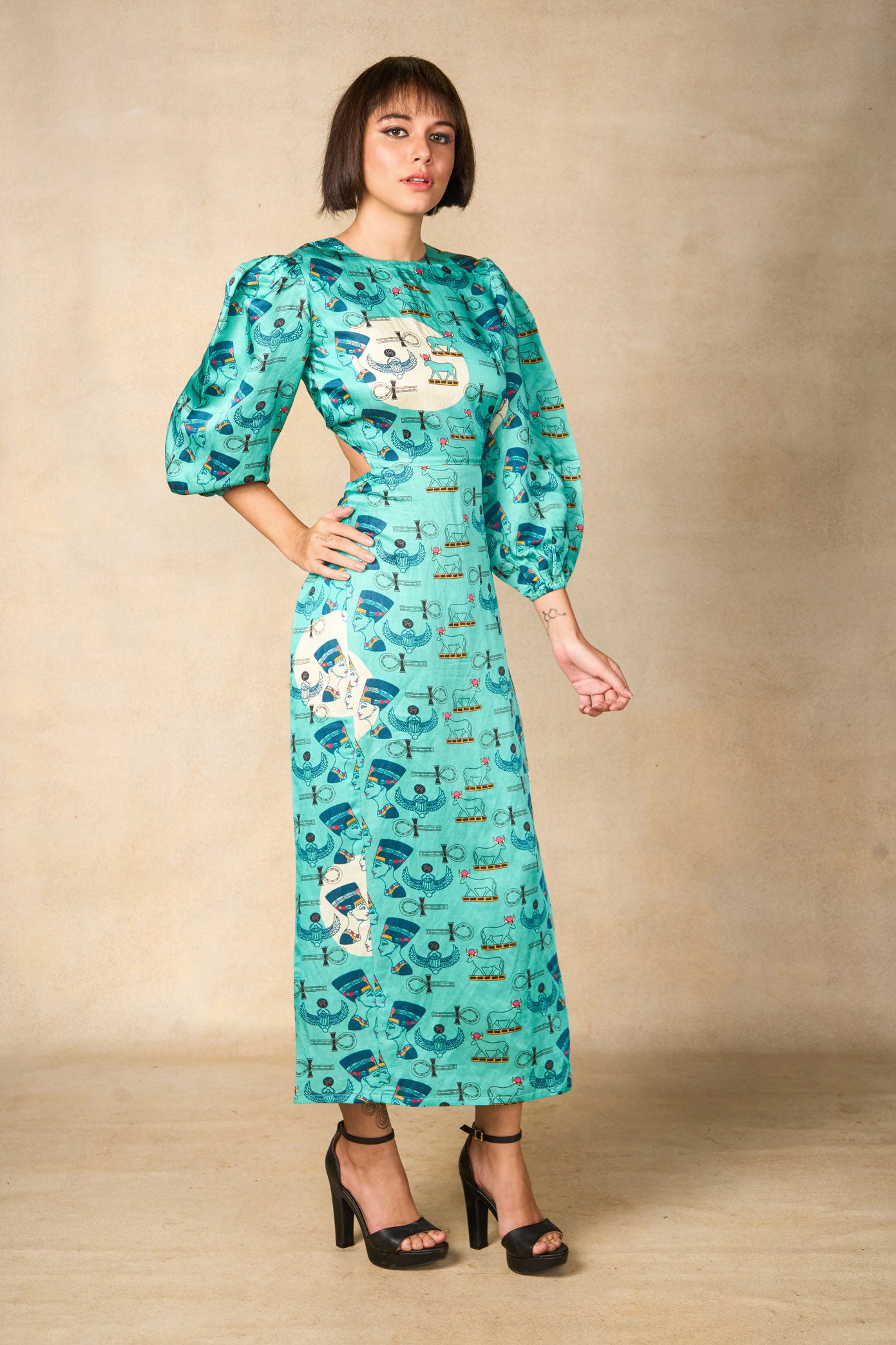 Luxor dress- turquoise