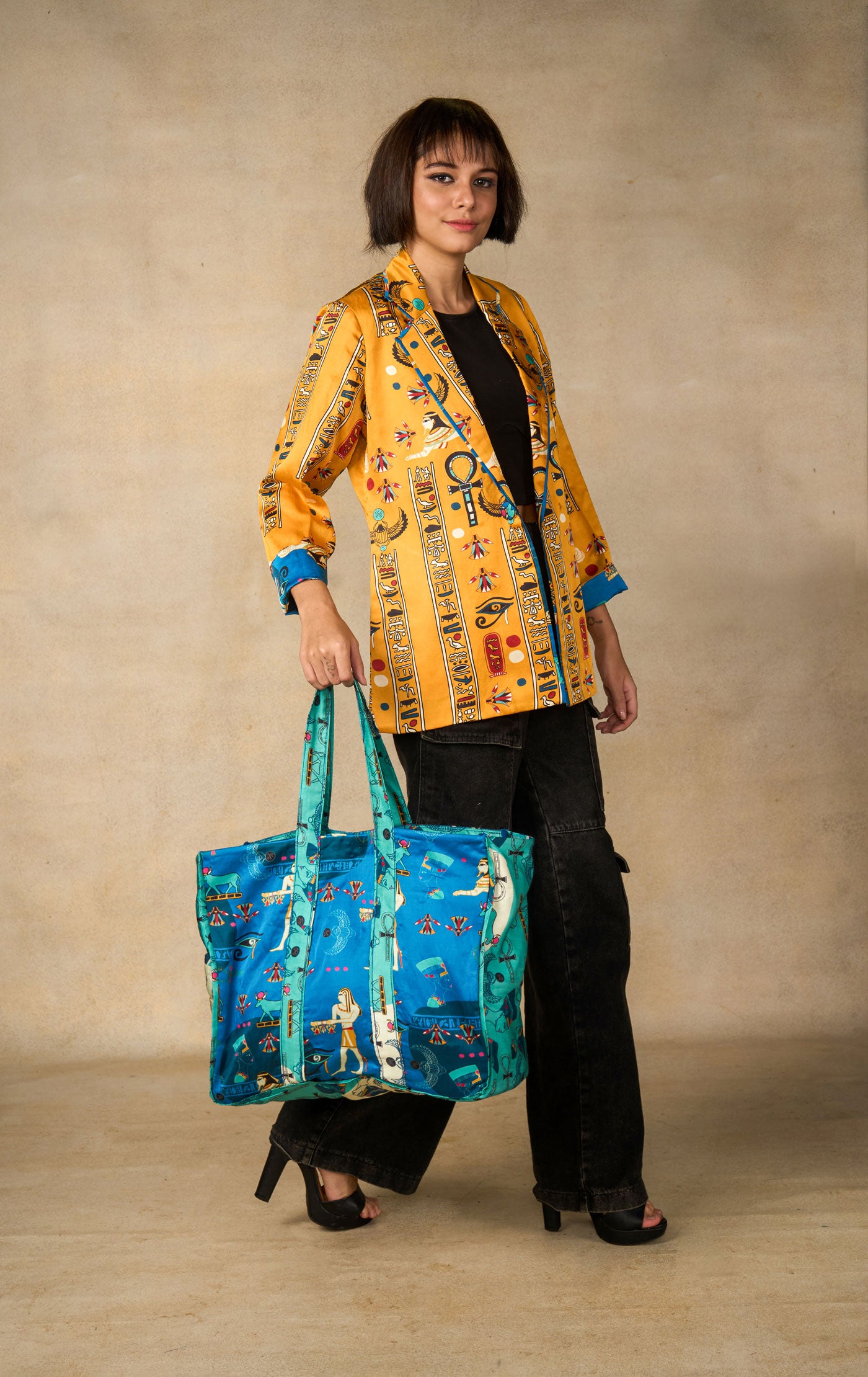 Echoes of Egypt blue bag